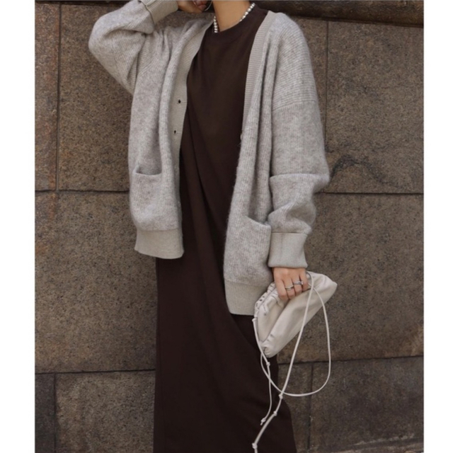 MACHATT マチャット シャギーモヘアニットカーディガン