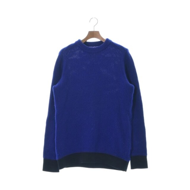 sacai サカイ ニット・セーター 2(M位) 青x黒 【古着】【中古