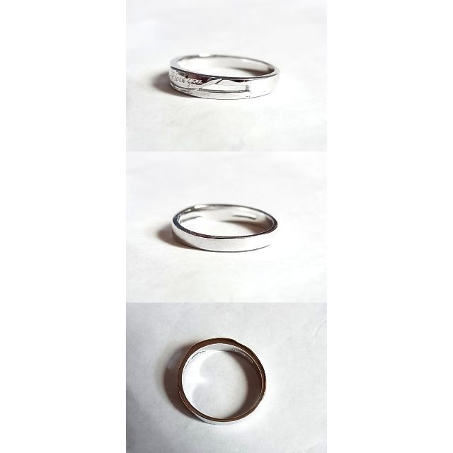 未使用品SVシルバー925リング指輪16号I LOVE YOUアイ ラブ ユー メンズのアクセサリー(リング(指輪))の商品写真
