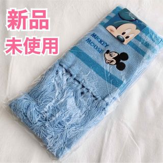 ディズニー(Disney)の【新品】Disney ディズニー mickey ミッキー刺繍のロングマフラー(マフラー/ストール)