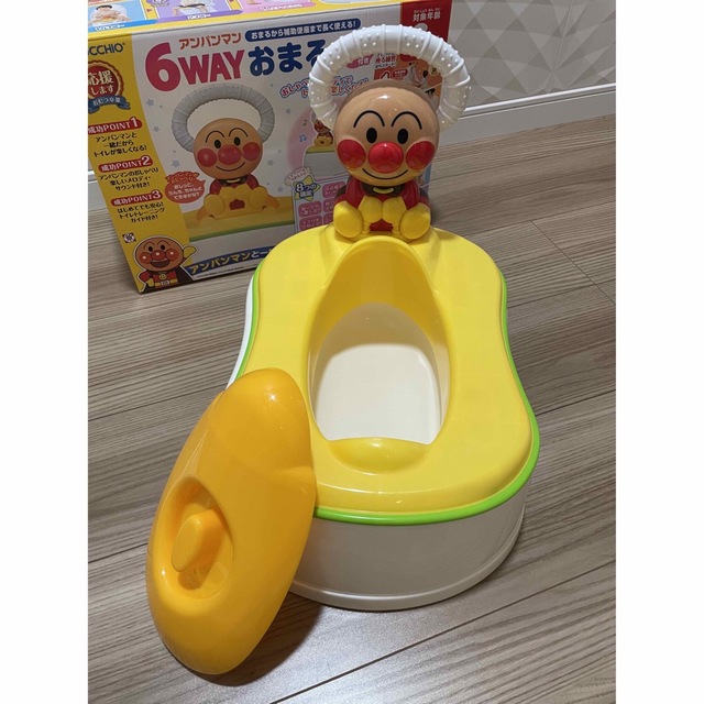 アンパンマン　6wayおまる キッズ/ベビー/マタニティのおむつ/トイレ用品(ベビーおまる)の商品写真