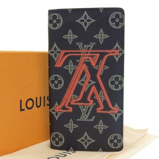 ルイヴィトン(LOUIS VUITTON)の【本物保証】 箱・布袋付 美品 ルイヴィトン LOUIS VUITTON モノグラム インク ポルトフォイユ ブラザ アップサイドダウン 長財布 M62893(財布)