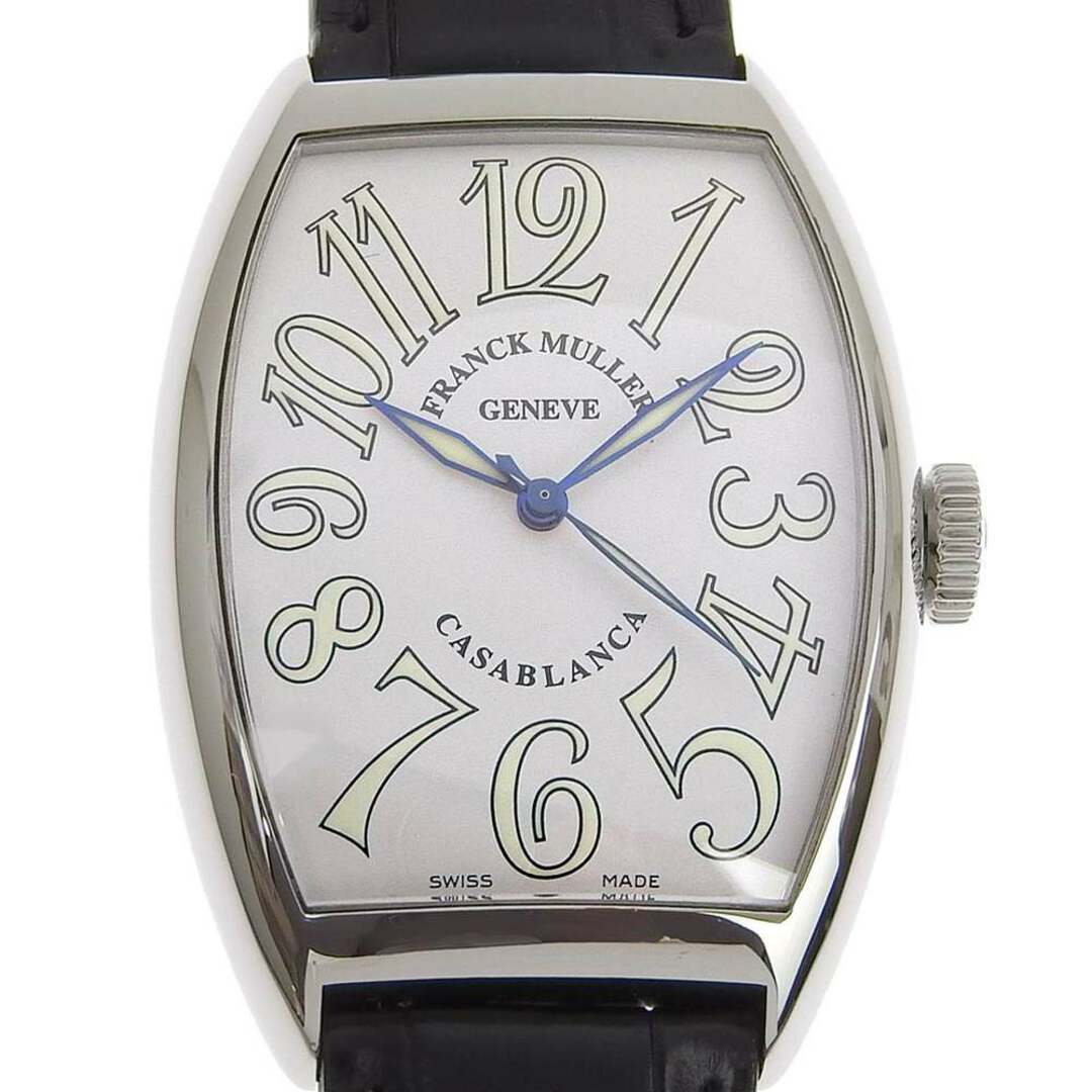 【本物保証】 超美品 フランクミュラー FRANCK MULLER カサブランカ メンズ 自動巻き オートマ 腕時計 白文字盤 6850MC