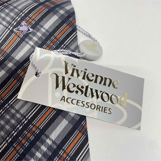 【新品】vivienne westwood ネクタイ シルク オーブ チェック柄