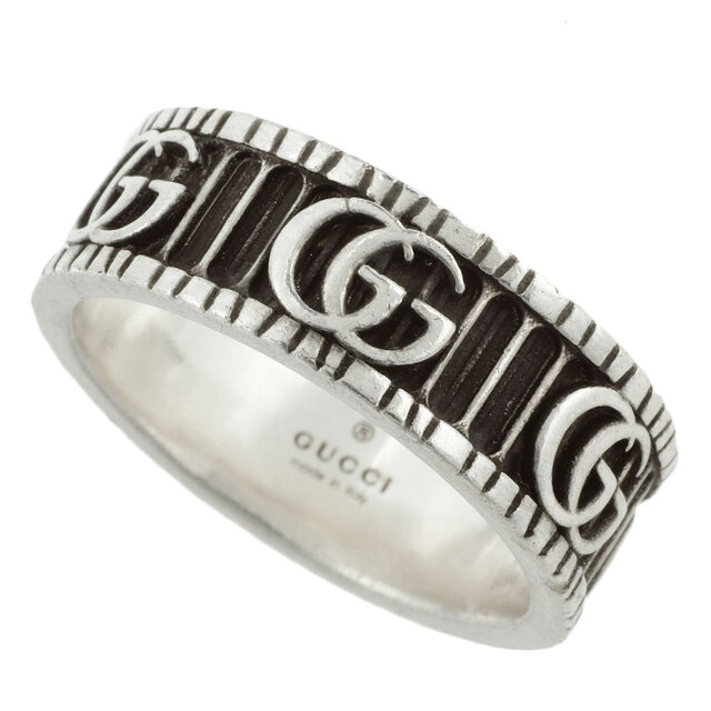 Gucci - 【本物保証】 美品 グッチ GUCCI GGマーモント ダブルG リング