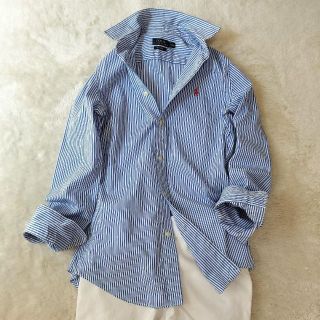 ポロラルフローレン(POLO RALPH LAUREN)の極美品 ポロラルフローレン 長袖シャツ ブラウス カスタムフィット　ストライプ(シャツ/ブラウス(長袖/七分))