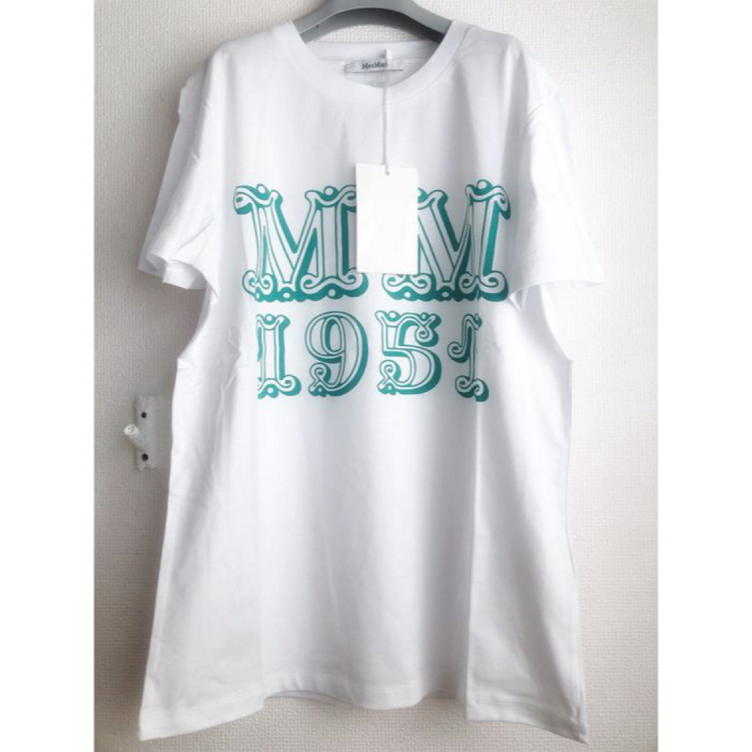 Max Mara(マックスマーラ)のMAX MARA MINCIO 1951 マックスマーラ ロゴプリント Tシャツ レディースのトップス(Tシャツ(半袖/袖なし))の商品写真