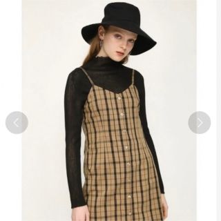 スライ(SLY)のSLY キャミワンピ　GINGHAM CHECK MINI ワンピース(ミニワンピース)