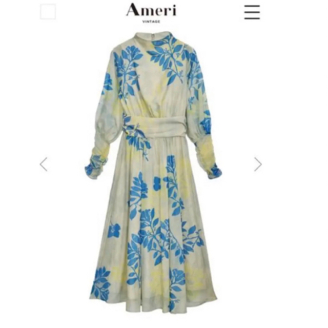 MEDI ROLLER ART CHIFFON DRESS Ameri