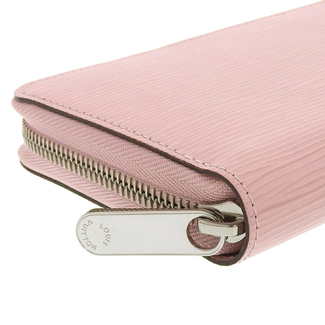 【本物保証】 箱・布袋付 超美品 ルイヴィトン LOUIS VUITTON エピ ジッピーウォレット ラウンドファスナー長財布 ローズバレリーヌ M41740