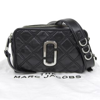 マークジェイコブス(MARC JACOBS)の【本物保証】 布袋付 美品 マークジェイコブス MARC JACOBS Softshot21 ショルダーバッグ クロスボディバッグ キルティング 黒 M0015419(ショルダーバッグ)