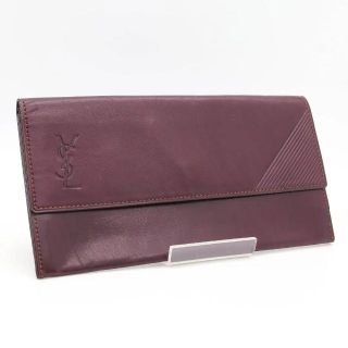 イヴサンローラン(Yves Saint Laurent)の《一点物》イヴサンローラン 長財布 ワインレッド ビンテージ 薄型(財布)