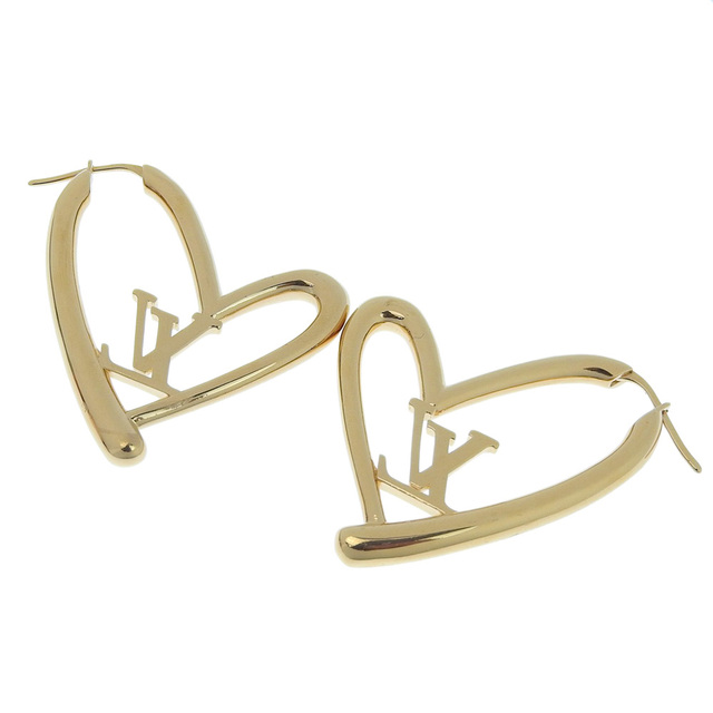 LOUIS VUITTON earring M61088 Hoop Earring Essential V Gold Plated gold –