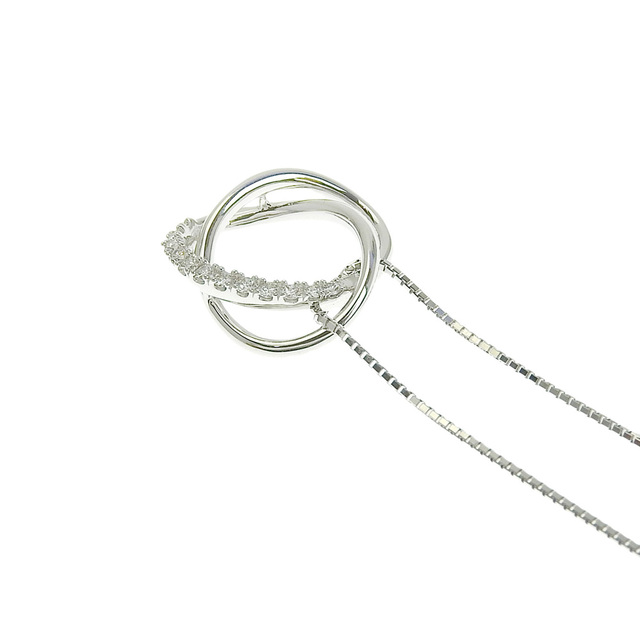 other(アザー)の【本物保証】 超美品 タサキ TASAKI ネックレス K18WG メレダイヤモンド 0.19ct 上品 オシャレ 6.7g レディースのアクセサリー(ネックレス)の商品写真