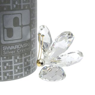 スワロフスキー(SWAROVSKI)の【本物保証】 箱付 美品 スワロフスキー SWAROVSKI 置物 オーナメント クリスタル バタフライ 蝶々 虫 インセクト インテリア(その他)