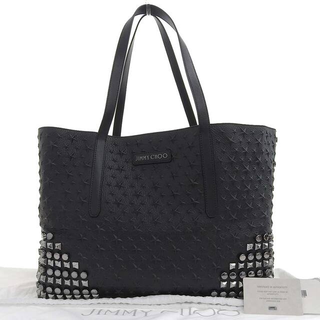 JIMMY CHOO / ジミーチュウ スタッズ レザートートバッグ 正規品