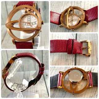 【動作OK】vivienne ヴィヴィアン 腕時計 サークルオーブ ホワイト
