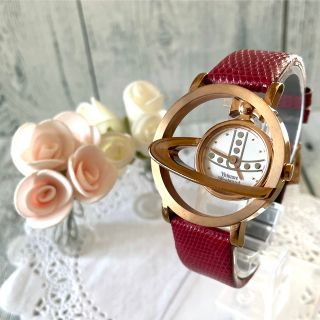 【動作OK】vivienne ヴィヴィアン 腕時計 サークルオーブ ホワイト