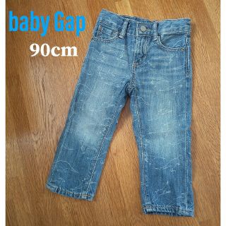 ベビーギャップ(babyGAP)のbaby Gap ダメージ恐竜ジーンズ デニムパンツ 90cm ブルー(パンツ/スパッツ)