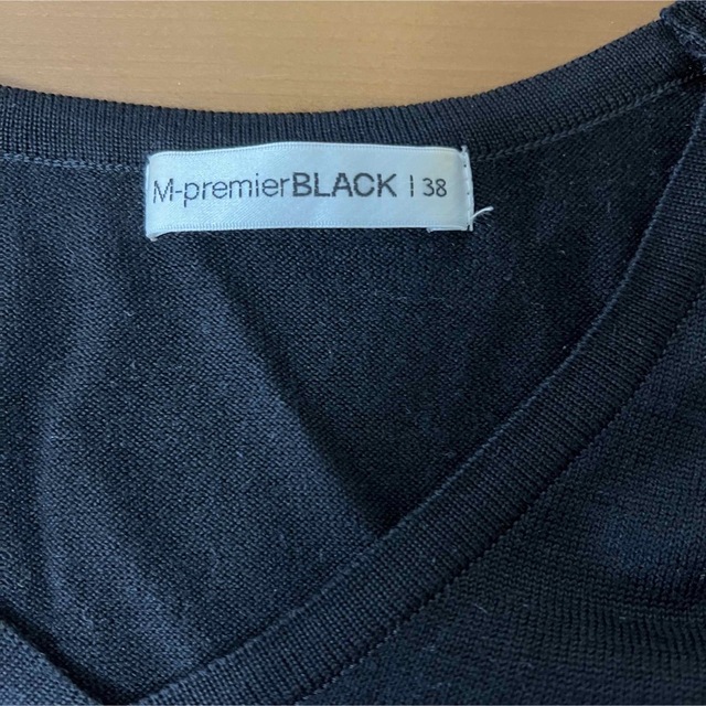 M-premier(エムプルミエ)の【美品】M-premierBLACK エムプルミエ ブラック ニット レディースのトップス(ニット/セーター)の商品写真