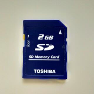 トウシバ(東芝)のTOSHIBA SDメモリーカード　2GB(PC周辺機器)