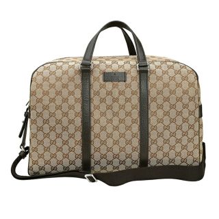 グッチ(Gucci)の新品 グッチ GUCCI ボストンバッグ 【アウトレット】 GGキャンバス ベージュ/ブラウン(ボストンバッグ)