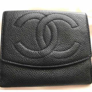 シャネル(CHANEL)のシャネル 二つ折り財布 キャビアスキン(財布)