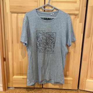 ユニクロ(UNIQLO)のユニクロ　UNIQLO コットン100%Tシャツ　グレー(Tシャツ/カットソー(半袖/袖なし))