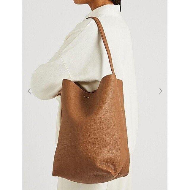 新品】ザロウ N/S Park Tote トートバック 茶 レザー ミディアム