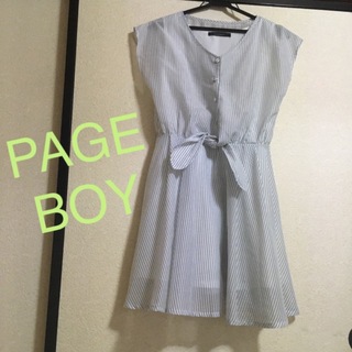 ページボーイ(PAGEBOY)のストライプワンピース(ひざ丈ワンピース)