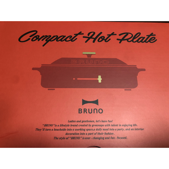BRUNO(ブルーノ)のブルーノ　コンパクト　たこ焼きプレート スマホ/家電/カメラの調理家電(ホットプレート)の商品写真
