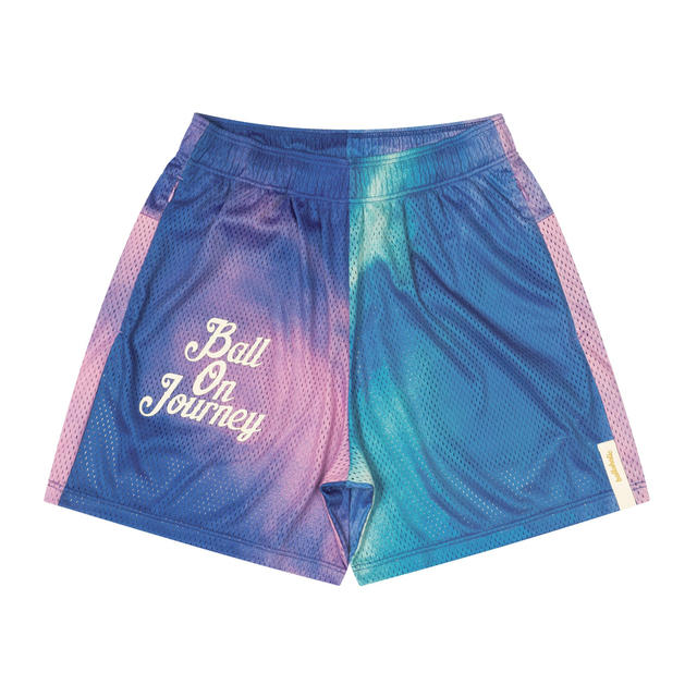 ballaholic Tie-Dye Zip Shorts-