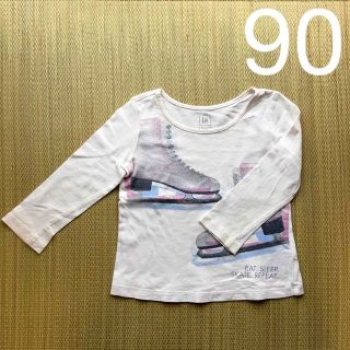 ベビーギャップ(babyGAP)のトップス　ロングティシャツ　90女の子　長袖(Tシャツ/カットソー)