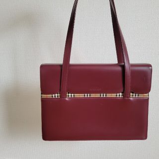 バーバリー(BURBERRY)のBURBERRY バーバリー 本革 リクルート バッグ ゴールドマーク付(ショルダーバッグ)