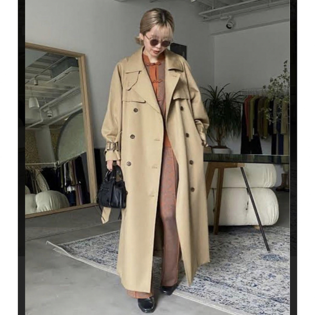 AMERI SUPERIOR FLARE TRENCH COAT