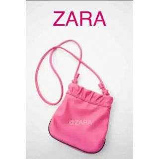 ザラ(ZARA)の新品 ZARA ザラ ノット付きミニバッグ ショルダーバッグ ピンク(ショルダーバッグ)