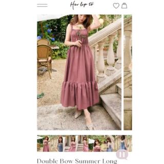 Her lip to - mio様専用 Double Bow Summer Long Dressの通販 by