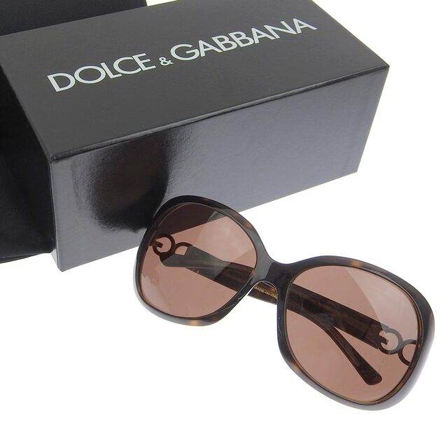 【本物保証】 布袋・箱付 ドルチェ&ガッバーナ DOLCE&GABBANA ドルガバ サングラス 60□16 130 DG6056 ブラウン |  フリマアプリ ラクマ