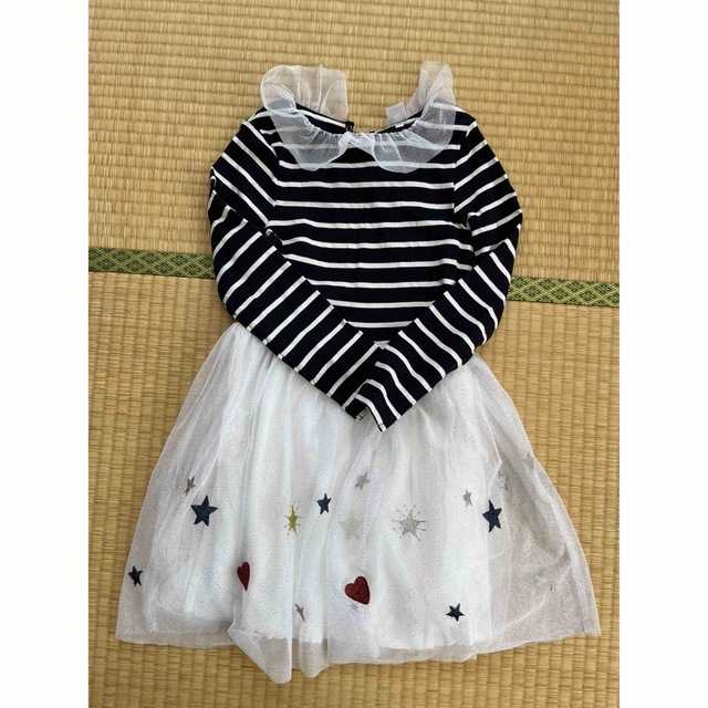 PETIT BATEAU(プチバトー)の女の子ワンピース キッズ/ベビー/マタニティのキッズ服女の子用(90cm~)(ワンピース)の商品写真