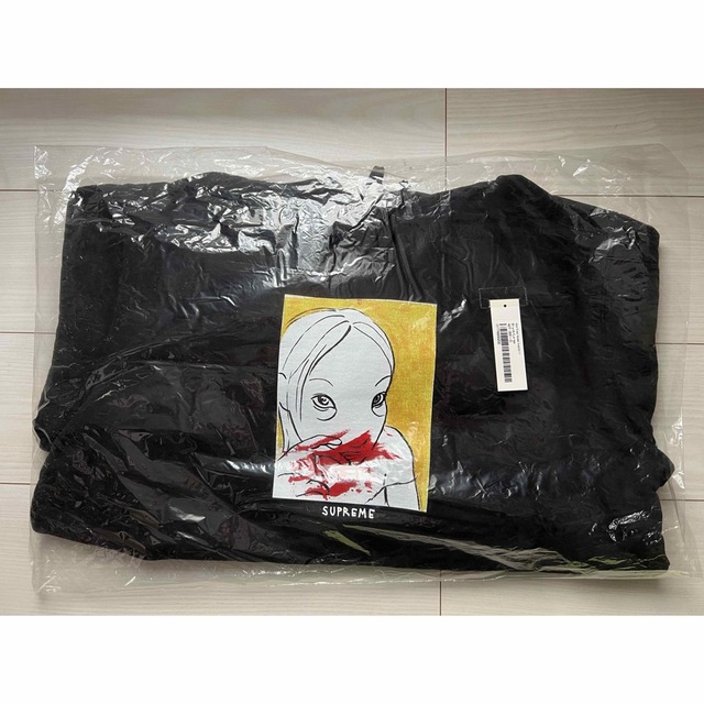 新品 Black L Supreme Nose Bleed Hooded