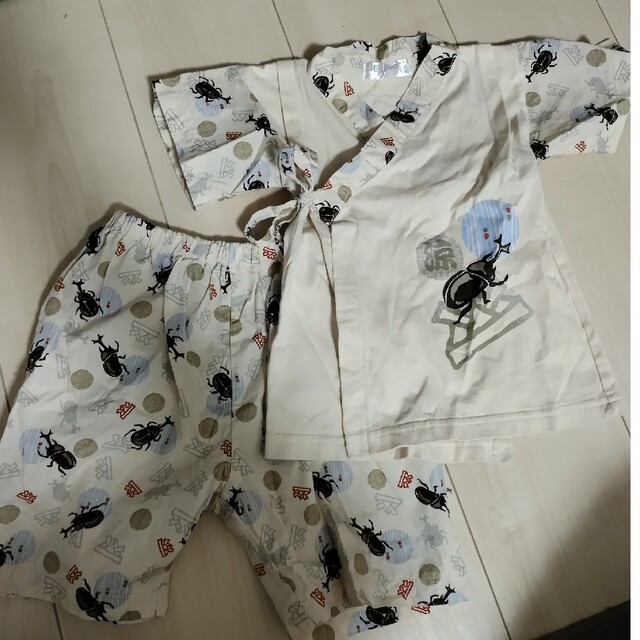 甚平　95 キッズ/ベビー/マタニティのキッズ服男の子用(90cm~)(甚平/浴衣)の商品写真