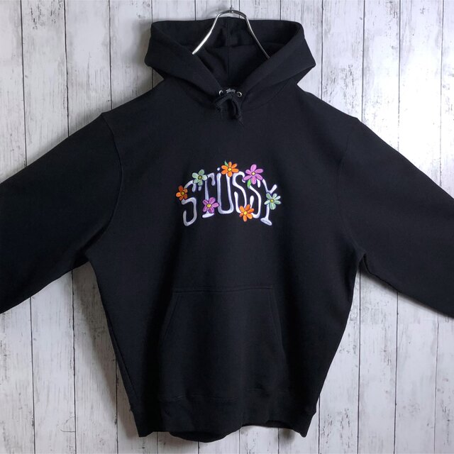 STUSSY - 【美品】【ビッグシルエット】ステューシー 刺繍ロゴ