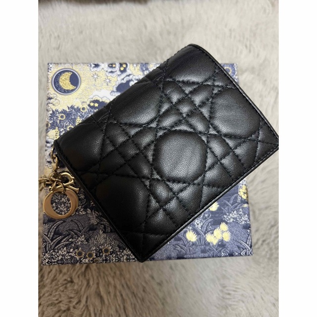 Lady Diorミニウォレット ラムスキン 21375円 1週間限定価格