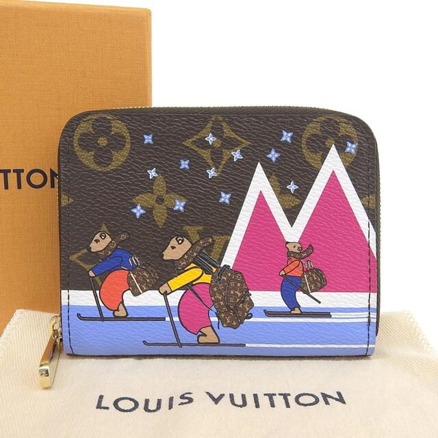 【本物保証】 箱・布袋付 新品同様 ルイヴィトン LOUIS VUITTON モノグラム ジッピーコインパース ラウンドジップコインケース 熊 M63831 | フリマアプリ ラクマ