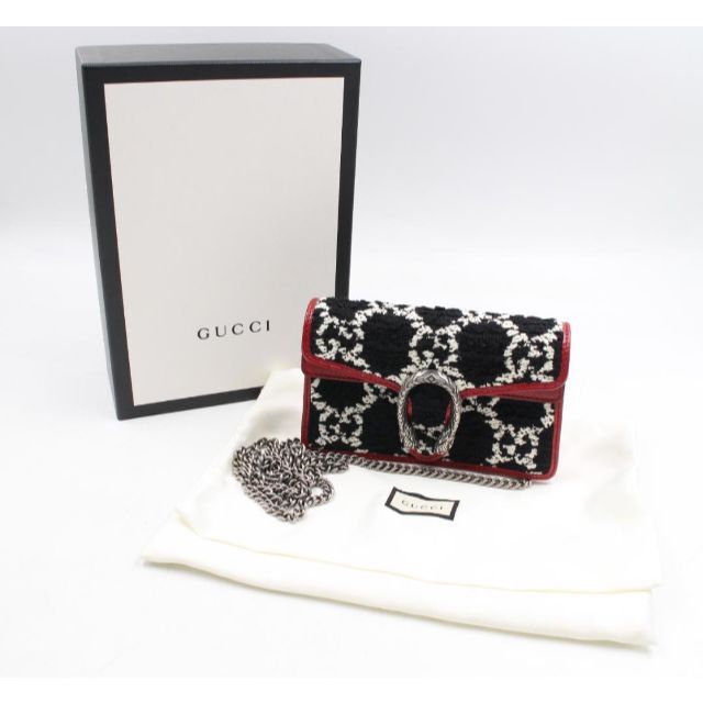 Gucci(グッチ)の極美品！ GUCCI★グッチ ディオニュソス GGツイード スーパー ミニバッグ レディースのバッグ(ショルダーバッグ)の商品写真