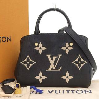 ルイヴィトン(LOUIS VUITTON)の【本物保証】 箱・布袋付 新品同様 ルイヴィトン LOUIS VUITTON ジャイアント モノグラム アンプラント モンテーニュBB 2WAYバッグ M45778(その他)