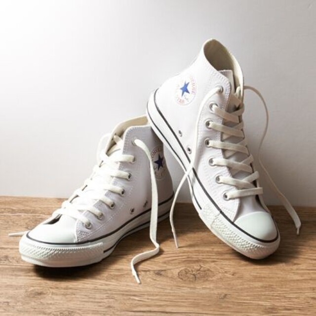 美品22.5 converseコンバース レザー オールスター HIW974