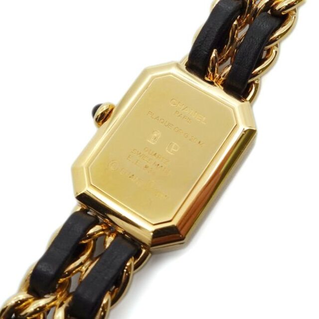 シャネル CHANEL プルミエール Mサイズ H0001 ヴィンテージ レディース 腕時計 ブラック 文字盤 ゴールド ウォッチ Premiere VLP 90209003