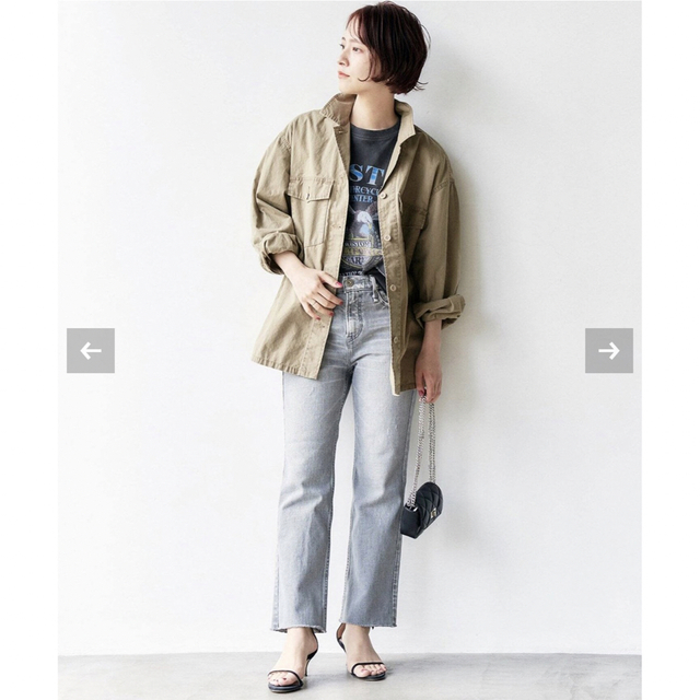 今季Spick and Span リップストップアーミーシャツ 38 今季Spick and Span リップストップアーミーシャツ 38