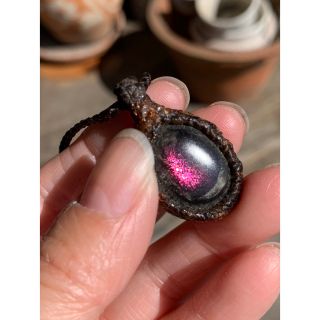希少!ピンクファイヤークォーツ(ティンカーベル水晶)ペンダントの通販